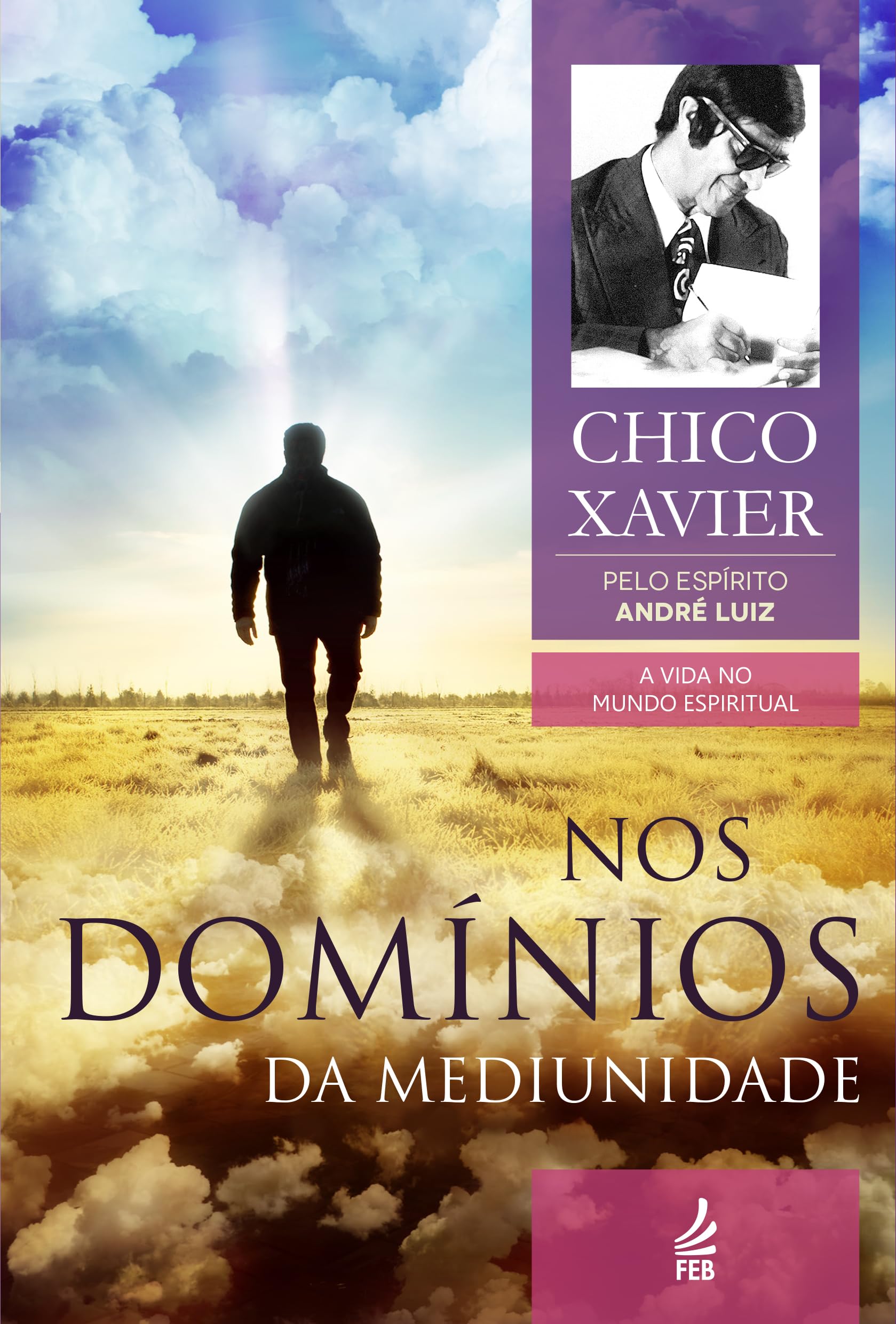 Capa do livro Nos Domínios da Mediunidade - André Luiz e Chico Xavier